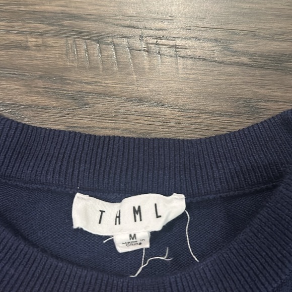 THML Navy Sweater with Red and White Accents - Picture 5 of 9